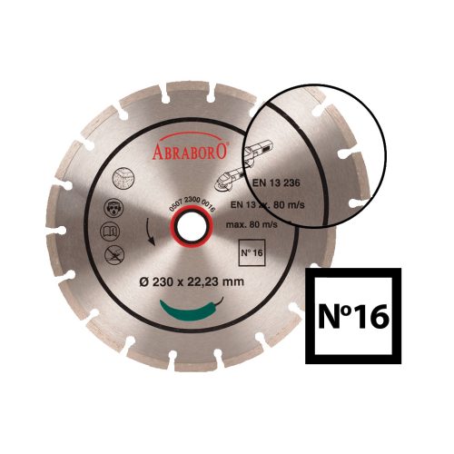 ABRABORO Univerzális gyémánttárcsa No16/125 50712500016