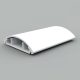 KOPOS Ívelt csatorna 2m 50x11mm világosszürke, PVC, (2m/szál), LO 50_KD