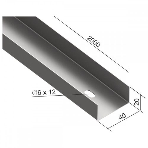 KOPOS Kábeltálca nem perforált, horganyzott, NKZN 20X40_S