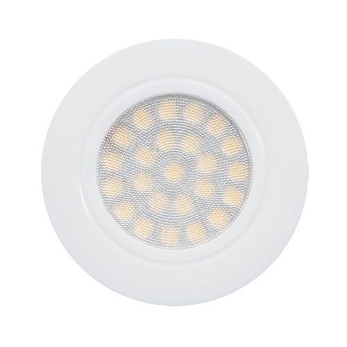 Ultralux bútorba süllyeszthető LED Spot 230V AC, 4W, 330 lumen, IP44, FEHÉR LML220442W