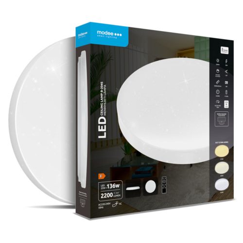 Modee Mennyezeti LED Lámpa 22W 3CCT D380x65mm + rem. cs. A-B204 (2200 lumen) ERP