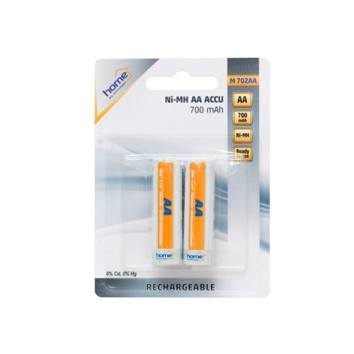 Home M 702AA tölthető akkumulátor, NiMH, AA, 700 mAh, 2 db, M_702AA