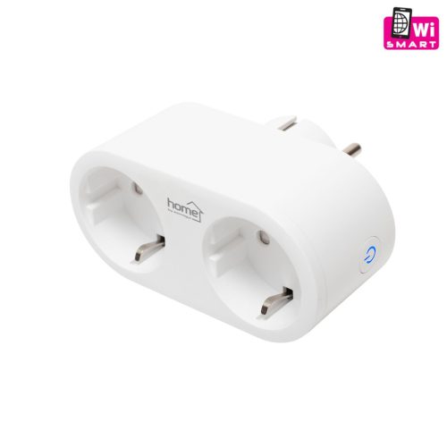 Home NVS 32 PRO SMART elosztó, SMART LIFE alkalmazással távolról vezérelhető, 2 db földelt aljzat gyermekvédelemmel, Wi-Fi 2,4 GHz 802.11 b/g/n, NVS_32_PRO