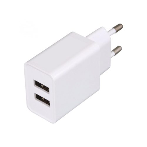 Home SA 24USB USB hálózati töltő, 2db megosztott USB kimenet, egyidejűleg 2 készülék tölthető, SA_24USB