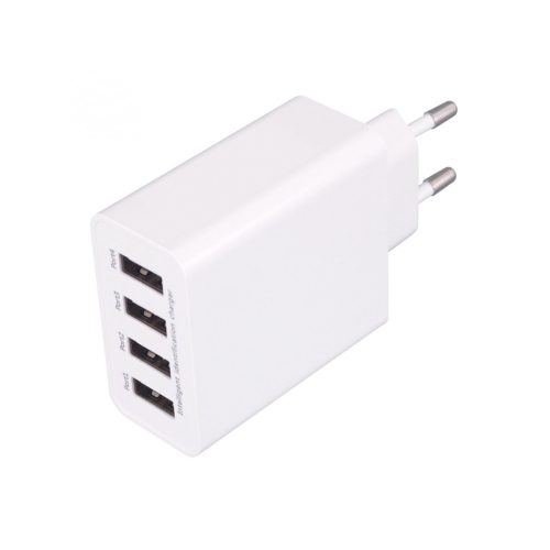 Home SA 50USB USB hálózati töltő, nagyáramú gyorstöltés, 4db 5V/3,1 A megosztott USB kimenet, SA_50USB