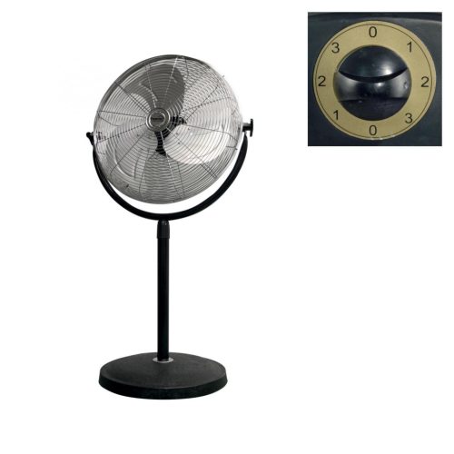 Home SFI 45 álló fém ventilátor, 100 W, 3 fokozat, 45 cm-es lapátátmérő, állítható fejdőlésszög, fém lapát, SFI_45