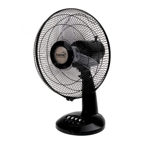 Home TF 32/BK asztali ventilátor, 40 W, 3 fokozat, 30 cm-es lapátátmérő, 90°-os oszcillálás, fekete, TF_32_BK