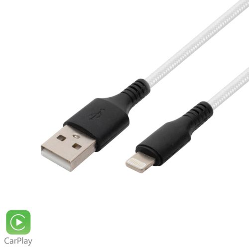 Home USBAL1 töltőkábel, USB A / Lightning, 2.1A, 1m, fehér