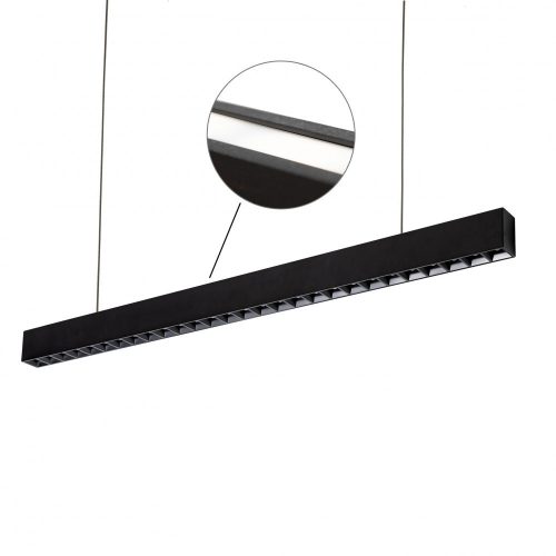 ALLDAY INSPIRE TWO SIDES DARK LIGHT 50° Fekete 830 39W 230V 112 cm Fekete Lineáris lámpatest, WOJP06576 SpectrumLED