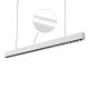 ALLDAY INSPIRE TWO SIDES DARK LIGHT 50° Fekete TW47W 230V 112 cm Fehér - CASAMBI Lineáris lámpatest, WOJP06889 SpectrumLED